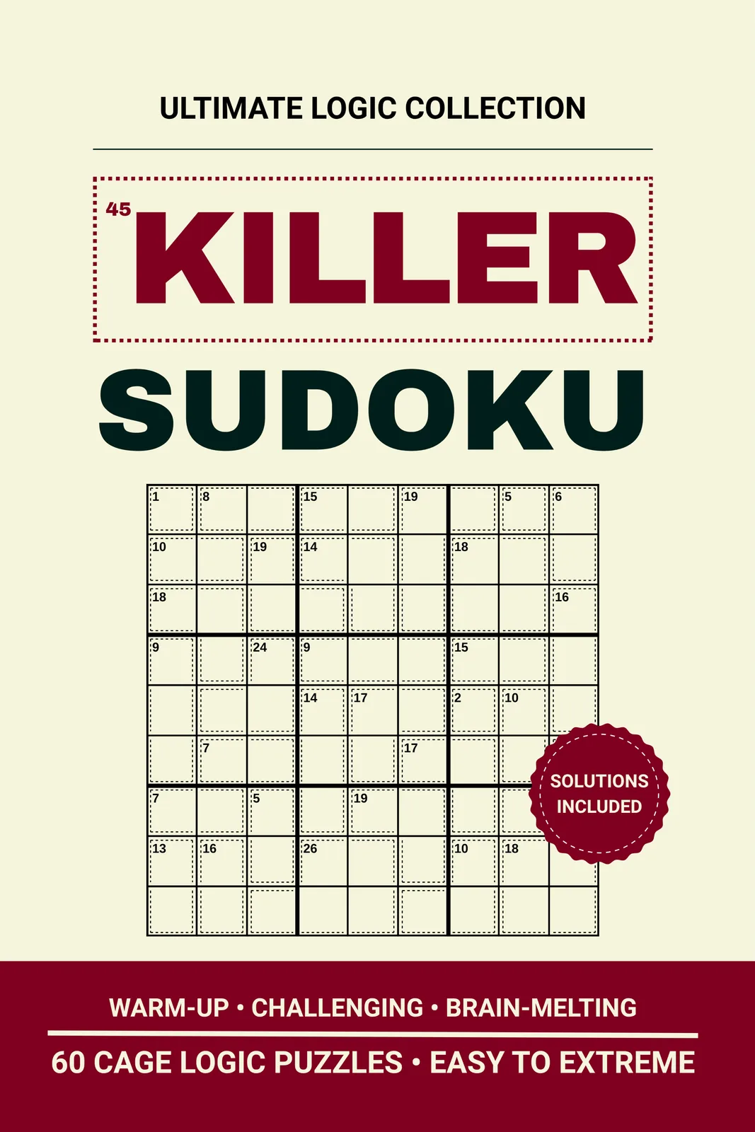 Cover of KILLER SUDOKU PUZZLE BOOK