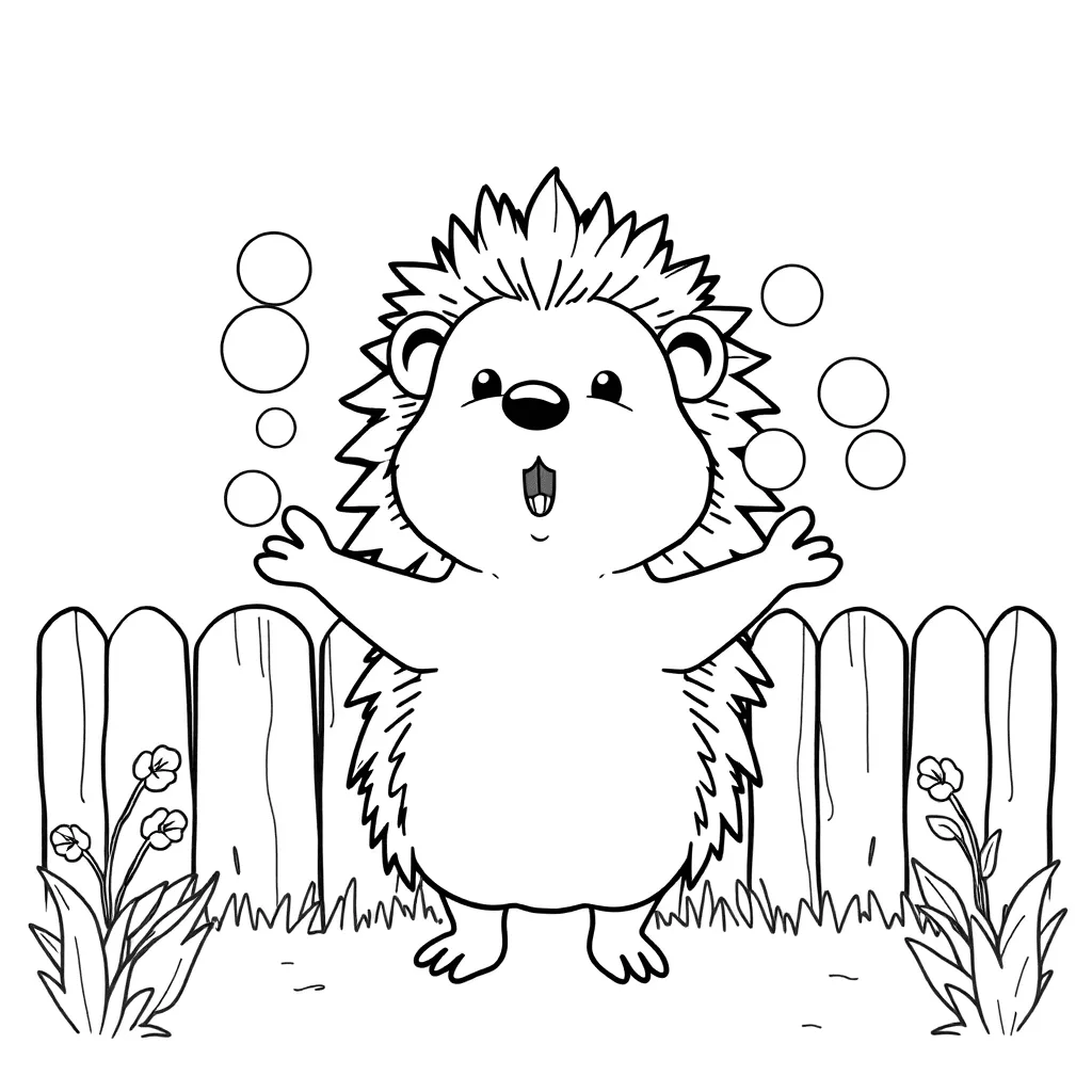 Page 6 of Cute Woodland Friends Coloring Pages