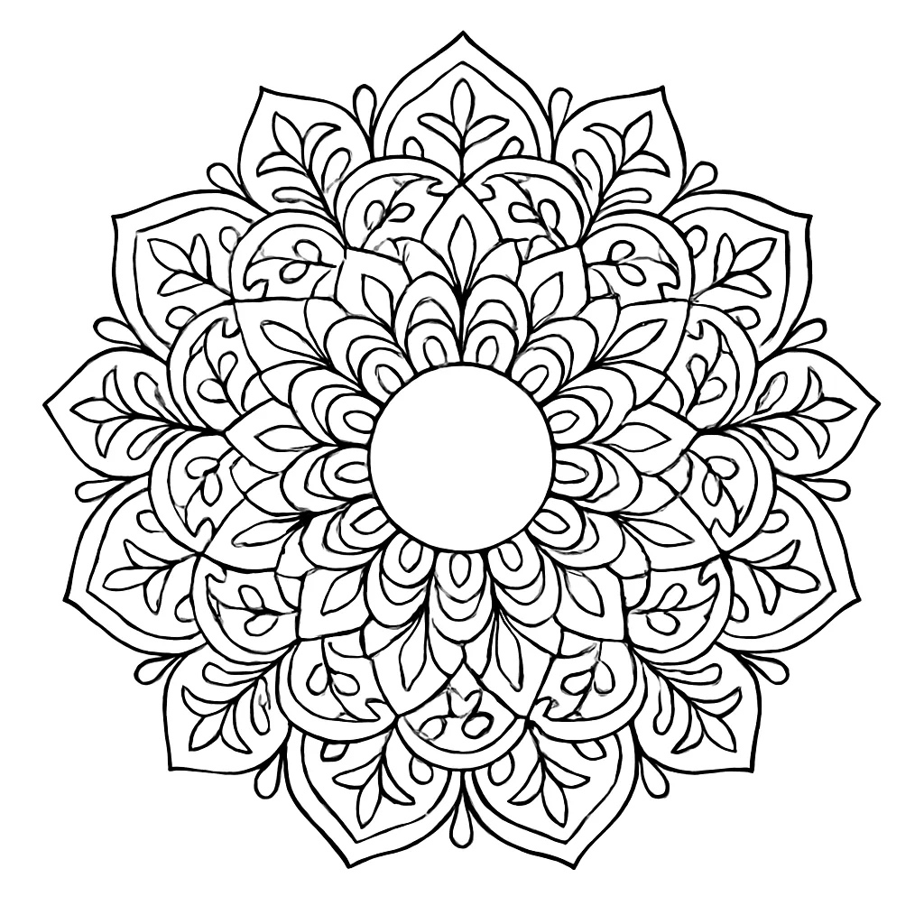 Page 4 of Mandala Calm Coloring Pages