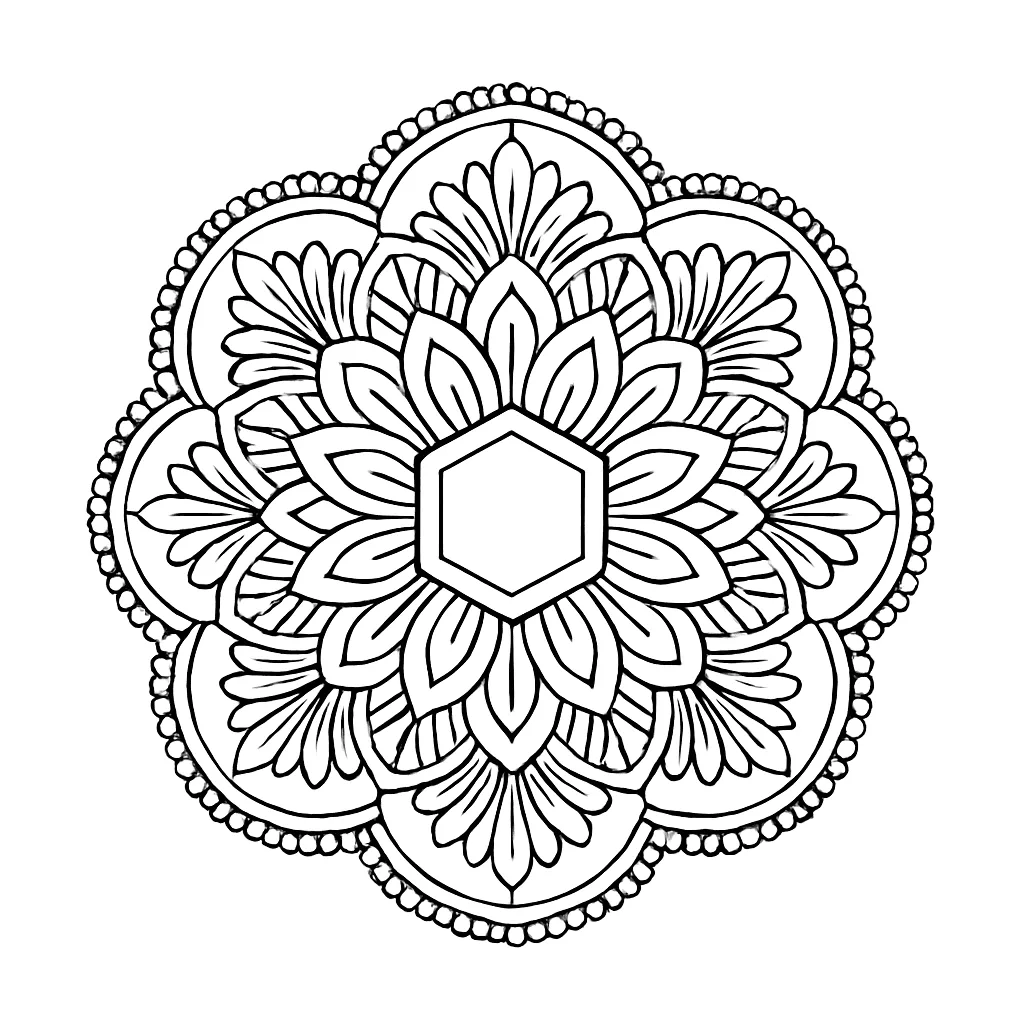 Page 6 of Mandala Calm Coloring Pages