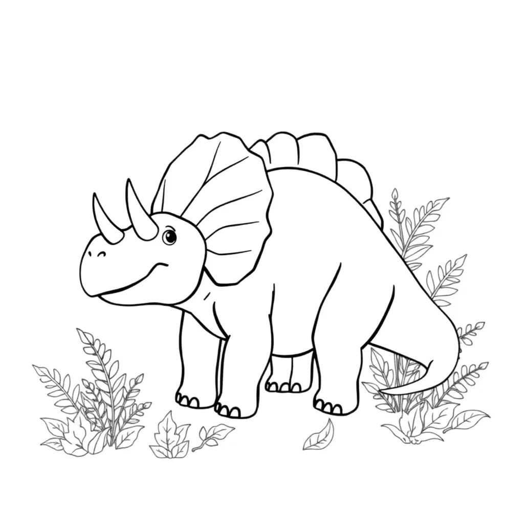 Page 1 of Dinosaur Adventures Coloring Pages