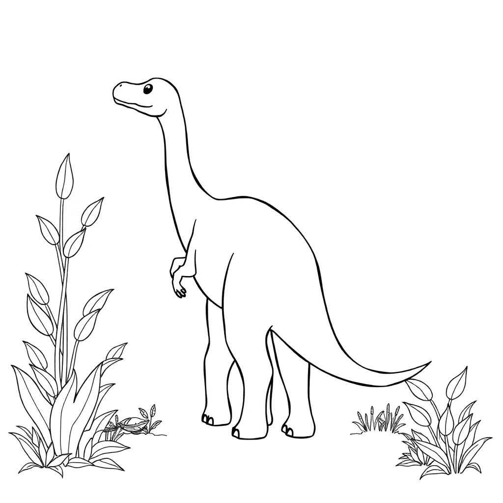Page 4 of Dinosaur Adventures Coloring Pages